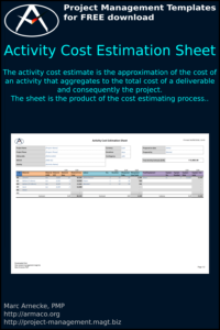 Download Activity Cost Estimation Sheet