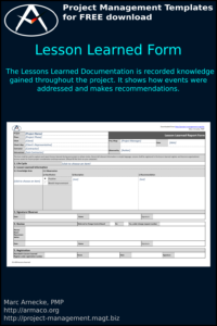 Lessons Learned Database Template from project-management.magt.biz