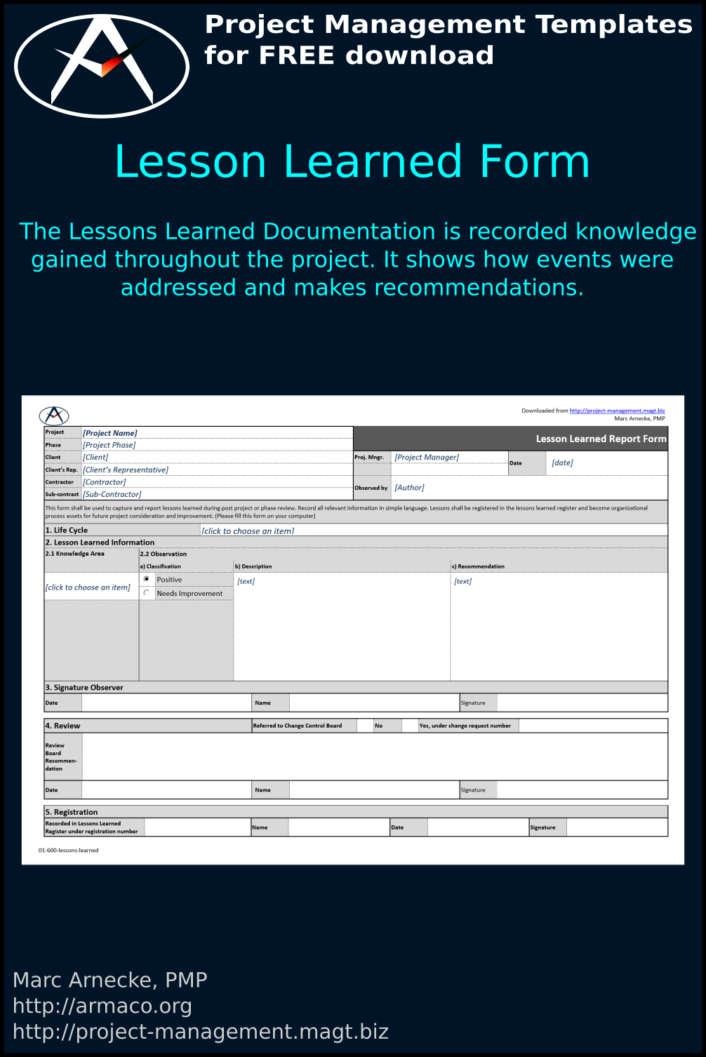 Lessons Learned Template - Free Download | Lessons Learned Report Form