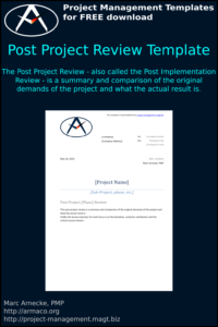 Download Post Project Review Template World of Project Management