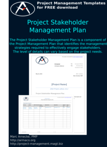 Download Project Stakeholder Management Plan Template