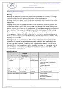 communication plan template - sample page 2