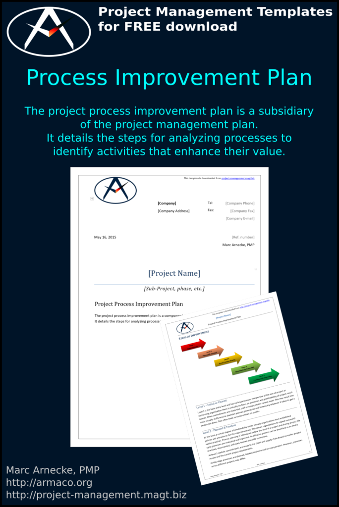 Download Project Process Improvement Plan Template PMBOK® – World of ...