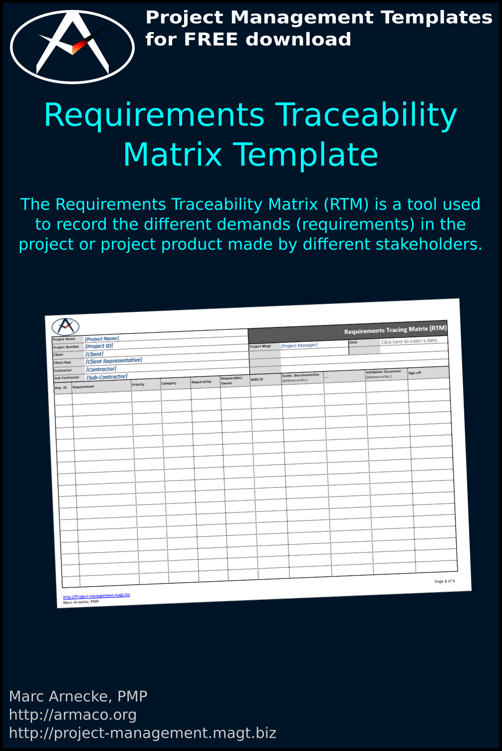 Download Requirements Traceability Matrix Template – World Of Project ...